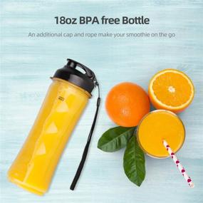 img 2 attached to La Reveuse Smoothies Blender 300W with 18oz BPA-Free Portable Travel Sports Bottle (Navy) - Boost Your SEO!