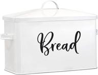 🏡 farmhouse metal bread box for kitchen counter by home acre designs - large countertop storage container and décor solution логотип