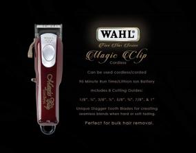 img 1 attached to ✂️ Wahl Professional 5-Star Magic Clip #8148 - Ideal for Barbers & Stylists - Powerful Cord/Cordless Fade Clipper Packed with Features - Extended 90+ Minute Battery Life