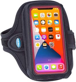 img 4 attached to 📱 Tune Belt AB92 Cell Phone Running Armband for iPhone 11/12 Pro Max, 11/XR/XS Max/8 Plus and Galaxy Note/Plus/Ultra (Extra Depth for Large Case) - Ideal for Running, Exercise & Working Out