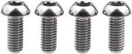 set of 4 durable titanium m5 x 12mm 🔩 torx head bolt screws for securing bicycle water bottle cage logo