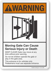 img 3 attached to 🚧 Cautionary Moving Injury SmartSign – Made of Aluminum