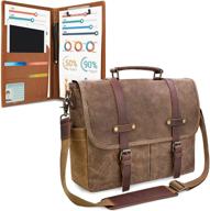 messenger waterproof briefcase shoulder portfolio logo