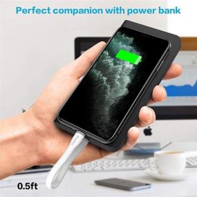 img 3 attached to 🔌 EasyAcc кабель зарядки USB C до Lightning длиной 0,5 фута, сертифицированный MFi, для iPhone 13/13 Pro Max/12/11/ iPad Air - кабель быстрой зарядки с технологией Power Delivery и синхронизацией данных - совместим с зарядными устройствами типа C.