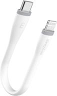 🔌 easyacc кабель зарядки usb c до lightning длиной 0,5 фута, сертифицированный mfi, для iphone 13/13 pro max/12/11/ ipad air - кабель быстрой зарядки с технологией power delivery и синхронизацией данных - совместим с зарядными устройствами типа c. логотип