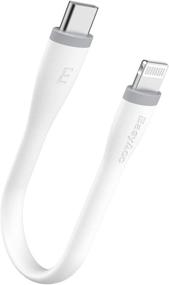 img 4 attached to 🔌 EasyAcc кабель зарядки USB C до Lightning длиной 0,5 фута, сертифицированный MFi, для iPhone 13/13 Pro Max/12/11/ iPad Air - кабель быстрой зарядки с технологией Power Delivery и синхронизацией данных - совместим с зарядными устройствами типа C.