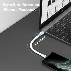 img 1 attached to 🔌 EasyAcc кабель зарядки USB C до Lightning длиной 0,5 фута, сертифицированный MFi, для iPhone 13/13 Pro Max/12/11/ iPad Air - кабель быстрой зарядки с технологией Power Delivery и синхронизацией данных - совместим с зарядными устройствами типа C.