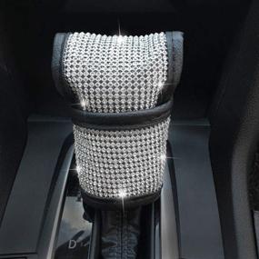 img 4 attached to 💎 Luxury Crystal Seat Belt Shoulder Pads, Sparkling Diamond Car Seatbelt Covers - Enhancing Car Decor Accessories for Women