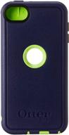 📱 rugged otterbox defender case for apple ipod touch 5th gen - glow green/admiral blue - best protection! logo