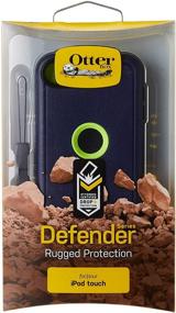 img 2 attached to 📱 Rugged Otterbox Defender Case for Apple IPOD Touch 5th Gen - Glow Green/Admiral Blue - Best Protection!