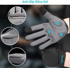 img 2 attached to 🚴 LERWAY Full Finger Cycling Gloves for Men/Women - Breathable MTB Gloves with Touchscreen, Anti-Slip Grip - Ideal for Biking, Mountain Bike, Trek Bike, Exercising