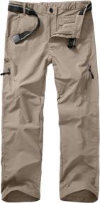 img 4 attached to Versatile Kids Boys Scout Cargo Hiking Pants: Youth Convertible Zip Off Shorts - Quick Dry Fishing & Dry Fit Pants