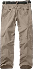 img 3 attached to Versatile Kids Boys Scout Cargo Hiking Pants: Youth Convertible Zip Off Shorts - Quick Dry Fishing & Dry Fit Pants