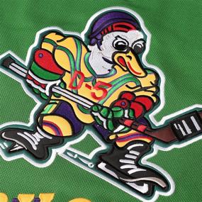 img 1 attached to Stitched Ice Hockey Jerseys for Men: Mighty Ducks #33 Greg Goldberg, #96 Charlie Conway, #99 Adam Banks