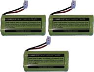 🔋 3-pack replacement battery bt184342 / bt284342 for at&amp;t cl80100, cl80109, sl80108 cordless telephones & more logo