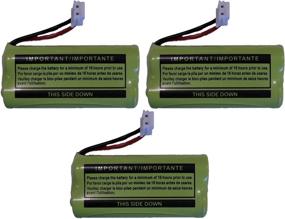 img 1 attached to 🔋 3-Pack Replacement Battery BT184342 / BT284342 for AT&amp;T CL80100, CL80109, SL80108 Cordless Telephones & More