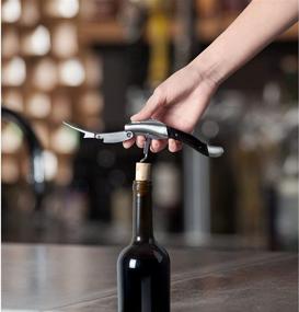 img 1 attached to 🍷 Viski Admiral Ebony Oversized Double Hinged Corkscrews: The Ultimate Wine Lover's Tool