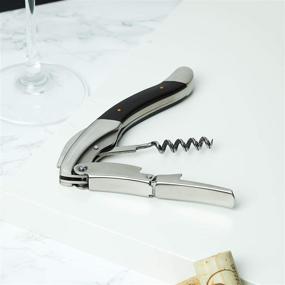 img 2 attached to 🍷 Viski Admiral Ebony Oversized Double Hinged Corkscrews: The Ultimate Wine Lover's Tool