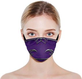 img 2 attached to 👥 Unisex 3-Piece Face Mask Set - Stylish, Reusable Balaclavas with 6 Filters - Ideal for Men and Women