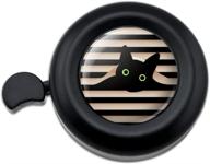 🔔 enhanced seo: black cat in window bicycle handlebar bike bell by graphics &amp; more logo