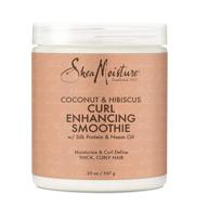 🌴 sheamoisture curl enhancing smoothie: thick, curly hair treatment - coconut & hibiscus, 20 oz (sulfate & paraben free) logo