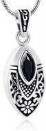 💎 imrsanl crystal eye cremation jewelry: memorial charm locket necklace for ashes - keepsake urn jewelry for men/women logo