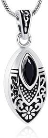 img 4 attached to 💎 Imrsanl Crystal Eye Cremation Jewelry: Memorial Charm Locket Necklace for Ashes - Keepsake Urn Jewelry for Men/Women