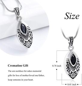 img 3 attached to 💎 Imrsanl Crystal Eye Cremation Jewelry: Memorial Charm Locket Necklace for Ashes - Keepsake Urn Jewelry for Men/Women