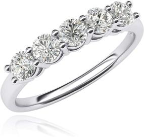 img 4 attached to 💍 Eternity Jewelry with Simulated Brilliant Diamonds - Ideal for Anniversary Celebrations