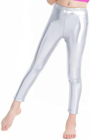 img 2 attached to 👖 Speerise Waisted Metallic Fashion Leggings: Stylish Girls' Clothing for Trendy Leggings