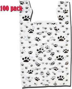 img 3 attached to Paw Print Bags Plastic T Shirt