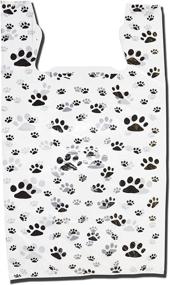 img 4 attached to Paw Print Bags Plastic T Shirt