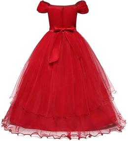 img 3 attached to 👗 TTYOVO Applique Girls' Clothing for Wedding, Birthday, and Princess Occasions