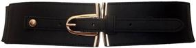 img 2 attached to 👗 Stylish Plus Size Gold Buckle Elastic Fashion Belt by eVogues