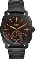 ⌚ fossil machine hybrid smartwatch for men: stainless steel, activity tracking, smartphone notifications logo