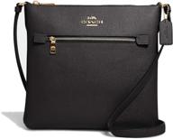 coach womens rowan file black logo