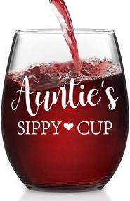 img 4 attached to Aunties Sippy Stemless Auntie Nephew