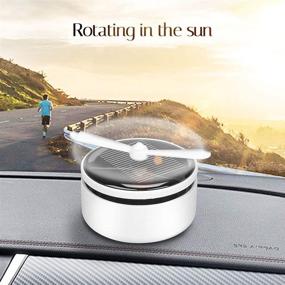 img 2 attached to 🚗 Solar-Powered QBUC Car Air Freshener: Rotating Cologne Diffuser for Car, Home, and Office - Enhance Interior Decor with Essential Oil Fragrance!
