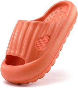 img 3 attached to Toddler Slippers Anti Collision Non Slip GREMBEB Boys' Shoes and Sandals