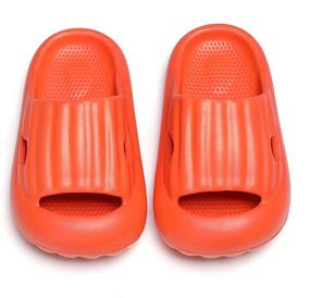 img 1 attached to Toddler Slippers Anti Collision Non Slip GREMBEB Boys' Shoes and Sandals