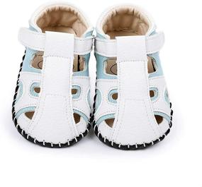 img 1 attached to 👞 TAREYKA Closed Toe Leather Anti Slip Boys' Sandals - Stylish & Safe Footwear