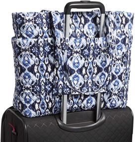 img 2 attached to 👜 Хлопковая роскошная сумка Vera Tote от Vera Bradley