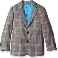 stylish isaac mizrahi toddler contrast blazer for boys' clothing: get ready to impress! logo