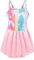 totatnon gymnastics ballerina grtt pink unicorn s140 girls' clothing in skirts & skorts logo