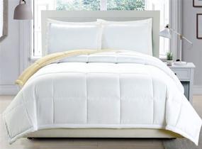 img 1 attached to Luxury Reversible Alternative Comforter Corner Bedding for Comforters & Sets