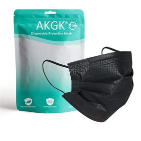 img 3 attached to 🕶️ Black Layer Protective Disposable Masks