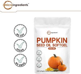 img 1 attached to 🎃 Premium Maximum Strength Pumpkin Seed Oil Capsules (1000mg) - Supports Urinary, Bladder, and Prostate Health - 240 Liquid Soft-gels - No GMOs - Vegan Supplement