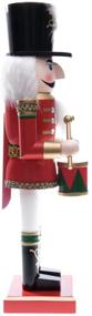 img 2 attached to 🥁 Clever Creations Red Drummer 14 Inch Traditional Wooden Nutcracker: Festive Christmas Décor for Shelves and Tables - Shop Now!