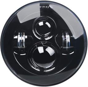 img 4 attached to Фара Tugwuetlwu 7" LED для Harley Davidson Street Glide Road King Electra Glide Fat Boy Heritage Softail Switchback Projector LED (черная) - Улучшенная оптимизация SEO