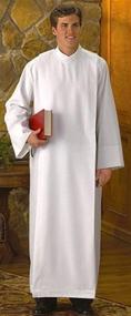 img 1 attached to Toomey White Polyester Front Clergy